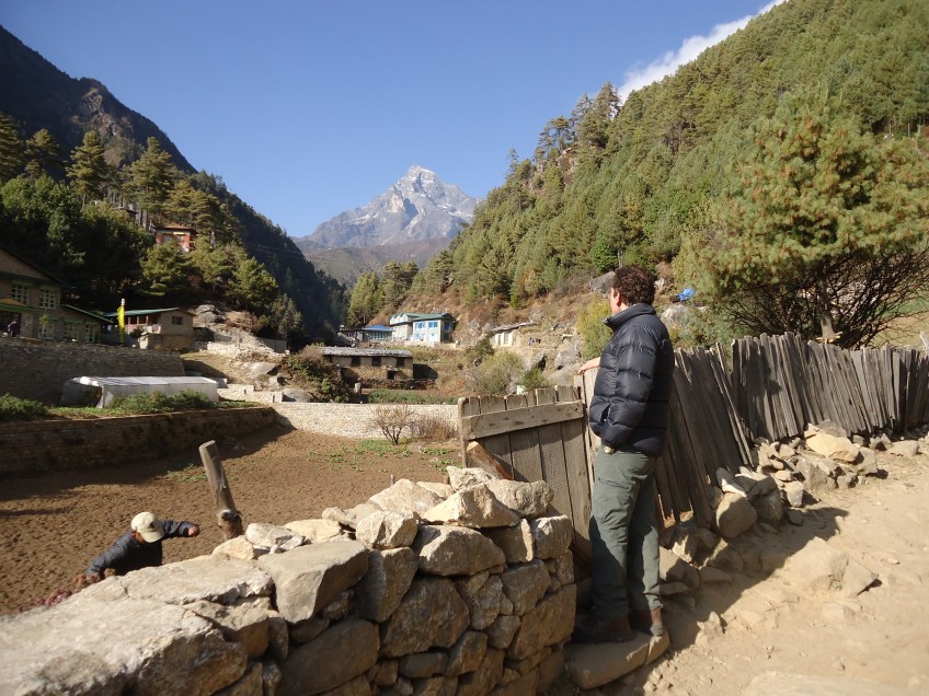 View of Kumbila peak Monjo