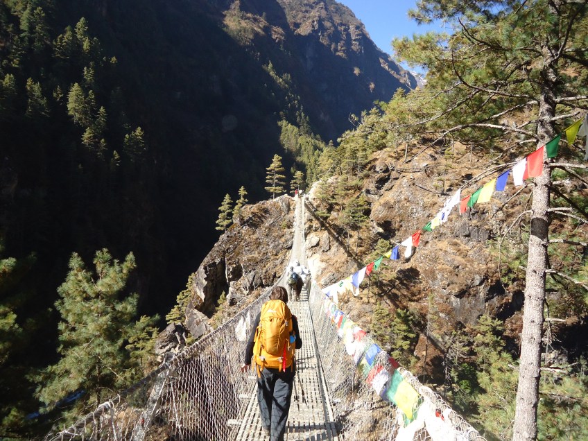 Bridge across the Dudh Khosi Gorge