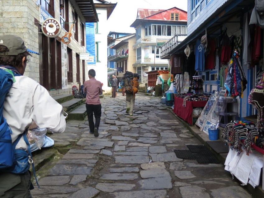 Main Street Lukla, setting out on Main Trail EBC Trek
