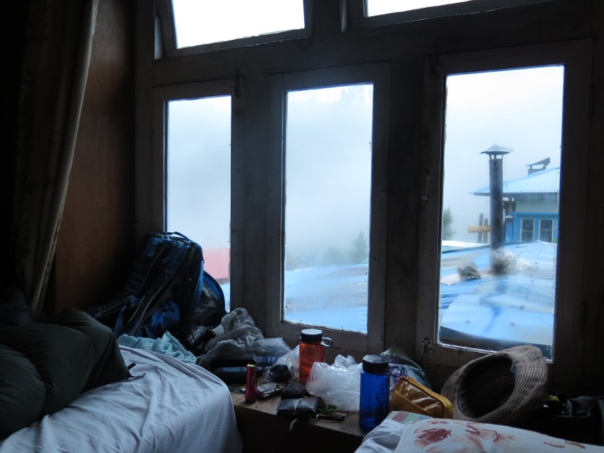 View from room Lodge at Phakding