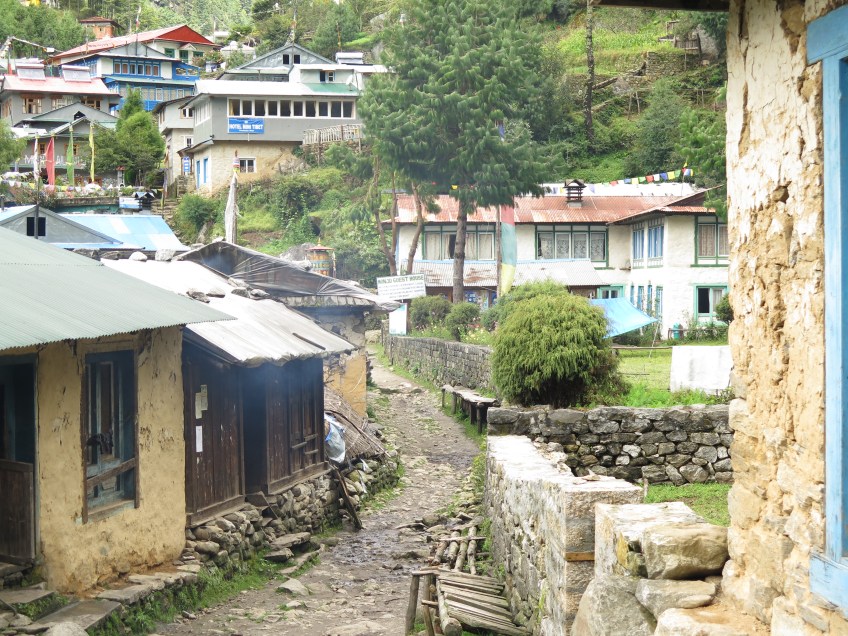 Village day two of the main trail to Everest Base Camp