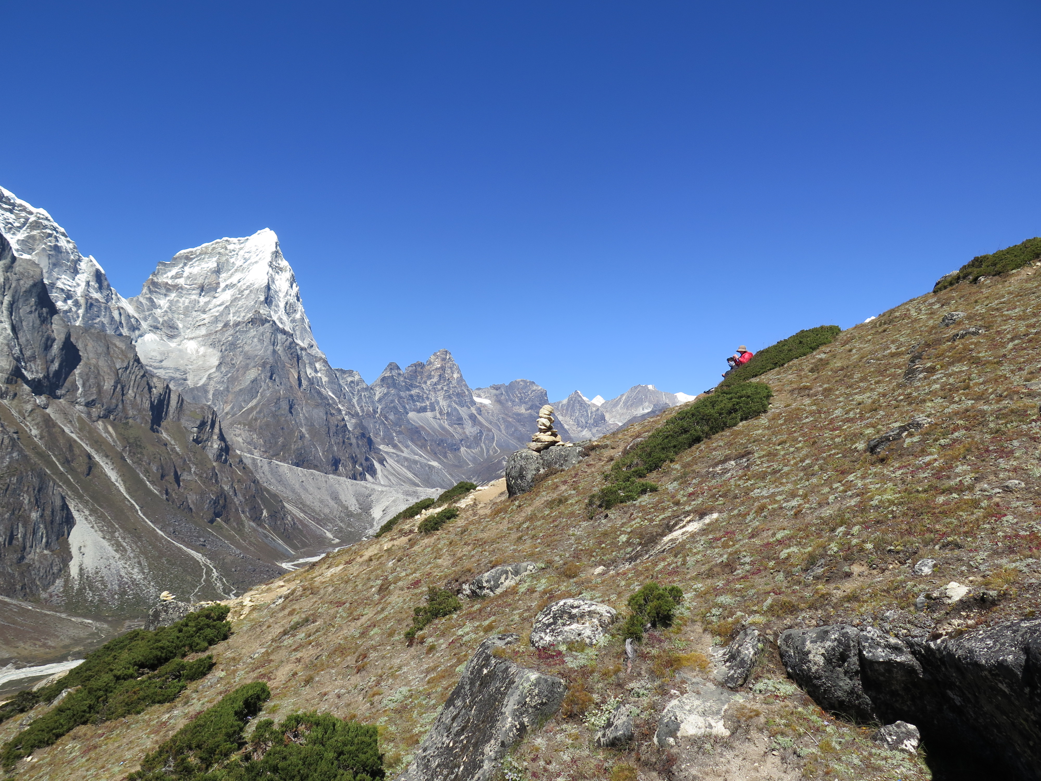 On Dingboche Ridge Top at 4,700metres