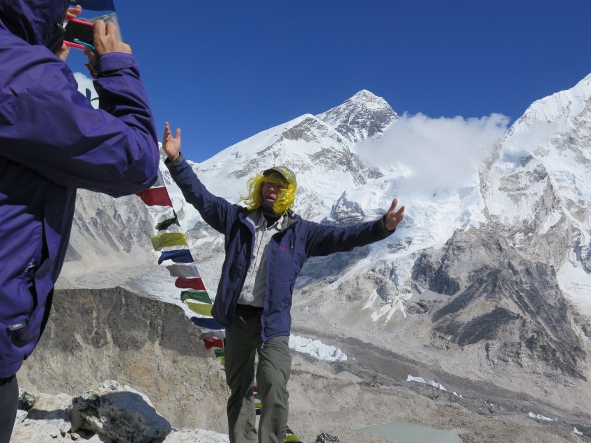 On Kala Patthar with Mount Everest in the Background
