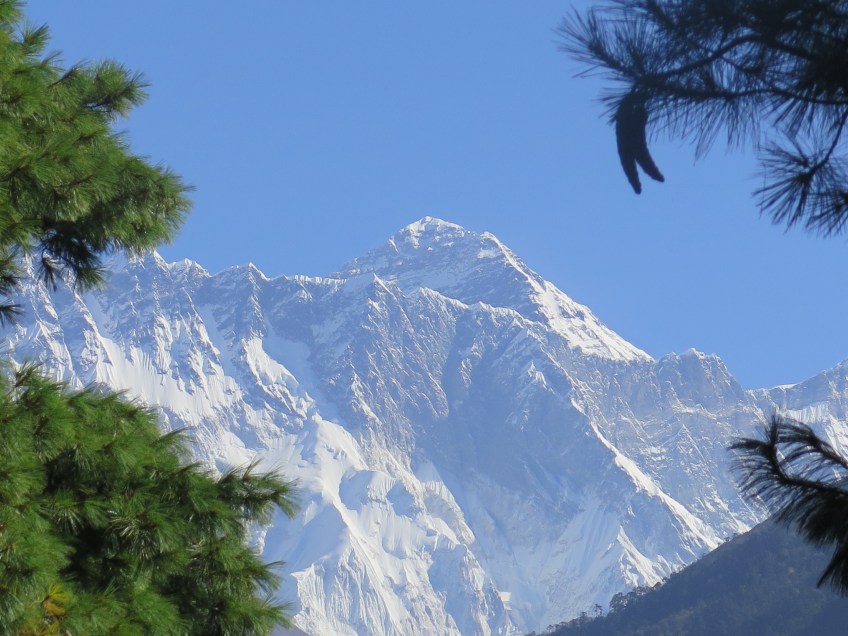 First and last view of Everest
