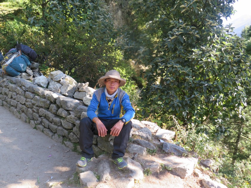 Resting on the Everest Base Camp Trail