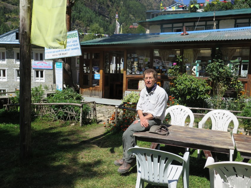 Garden at Monjo Lodge Everest BAse Camp trek