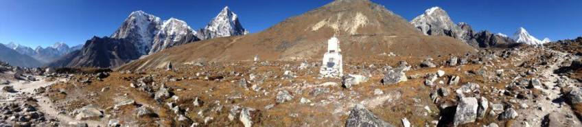 Memorials above Dughla