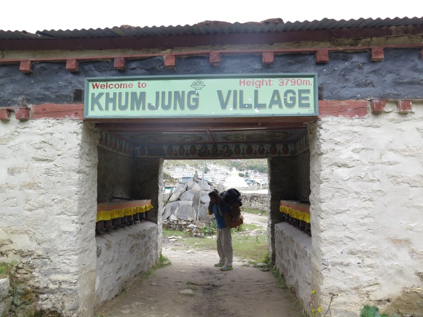 Entrance to Khumjung Village in the Solukhumbu