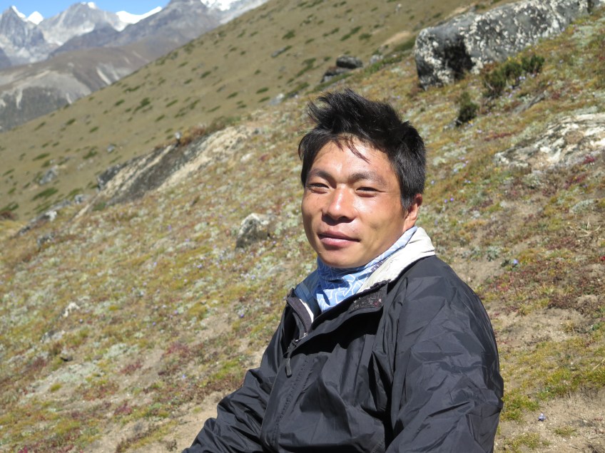 Our Porter Guide at Dingboche Ridgetop