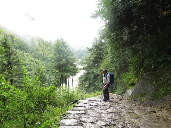 Not far from Phakding towards Namche Bazaar Nepal