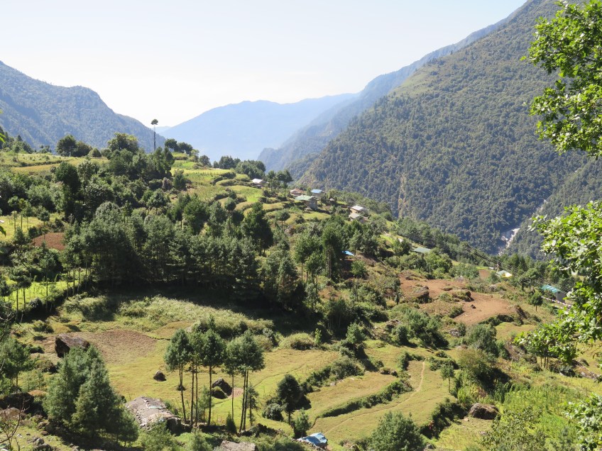 Lower part of the EBC trail in the Khumbu Nepal