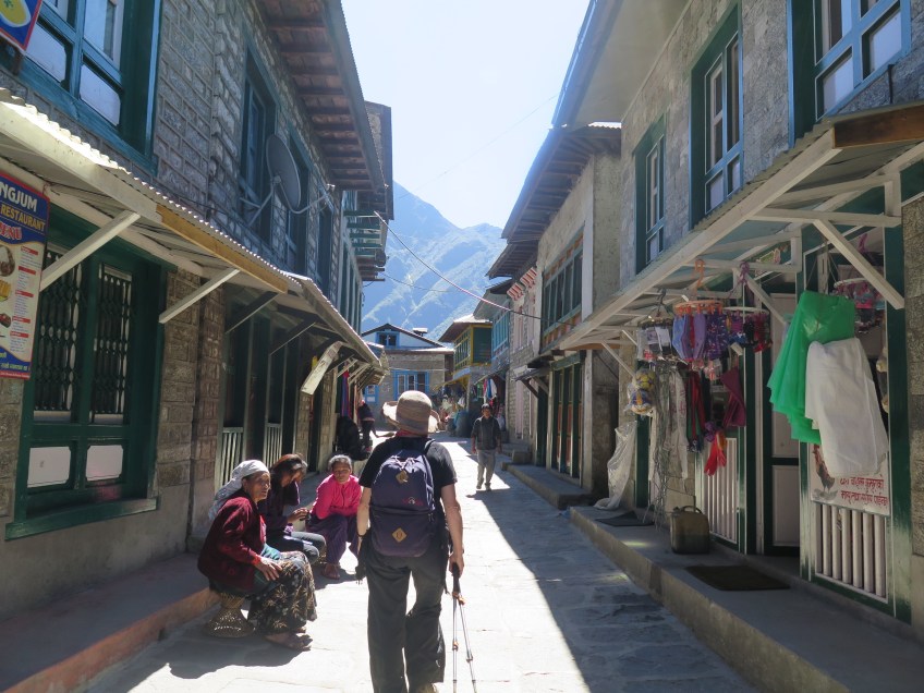 Quiet afternoon in Lukla's main street