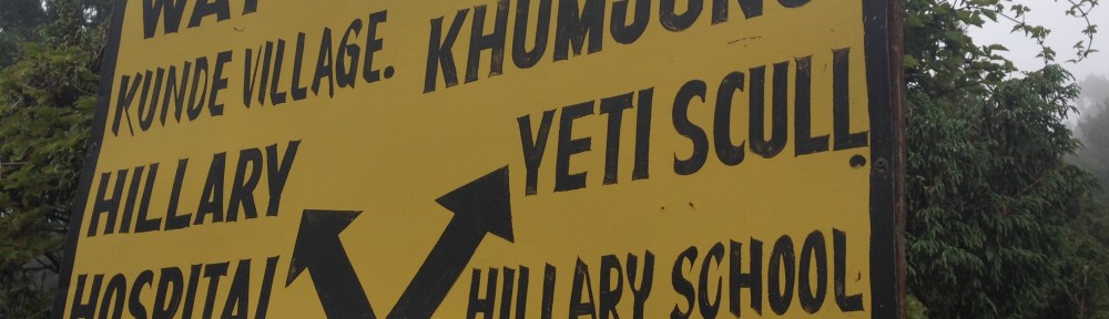 Signage in the Khumbu