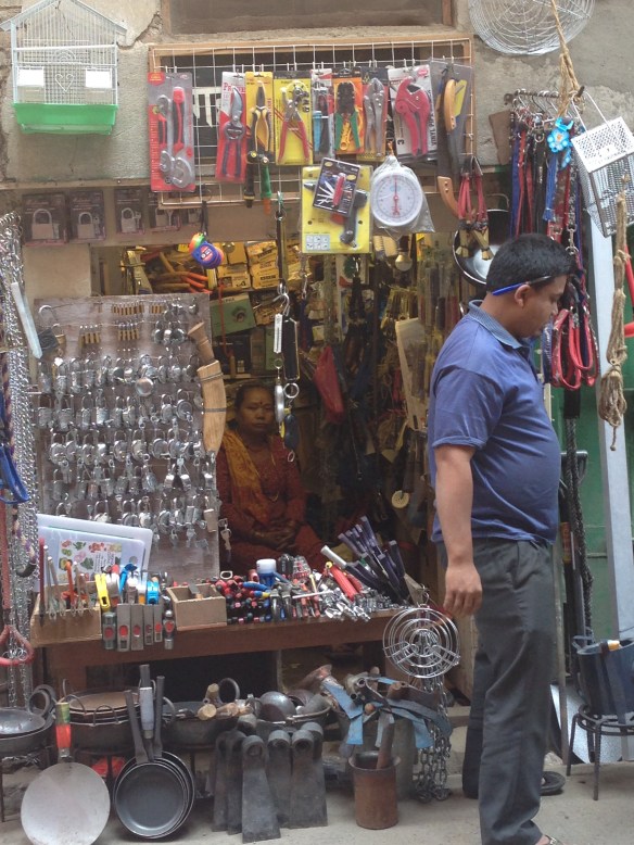 Kathmandu Shop selling locks