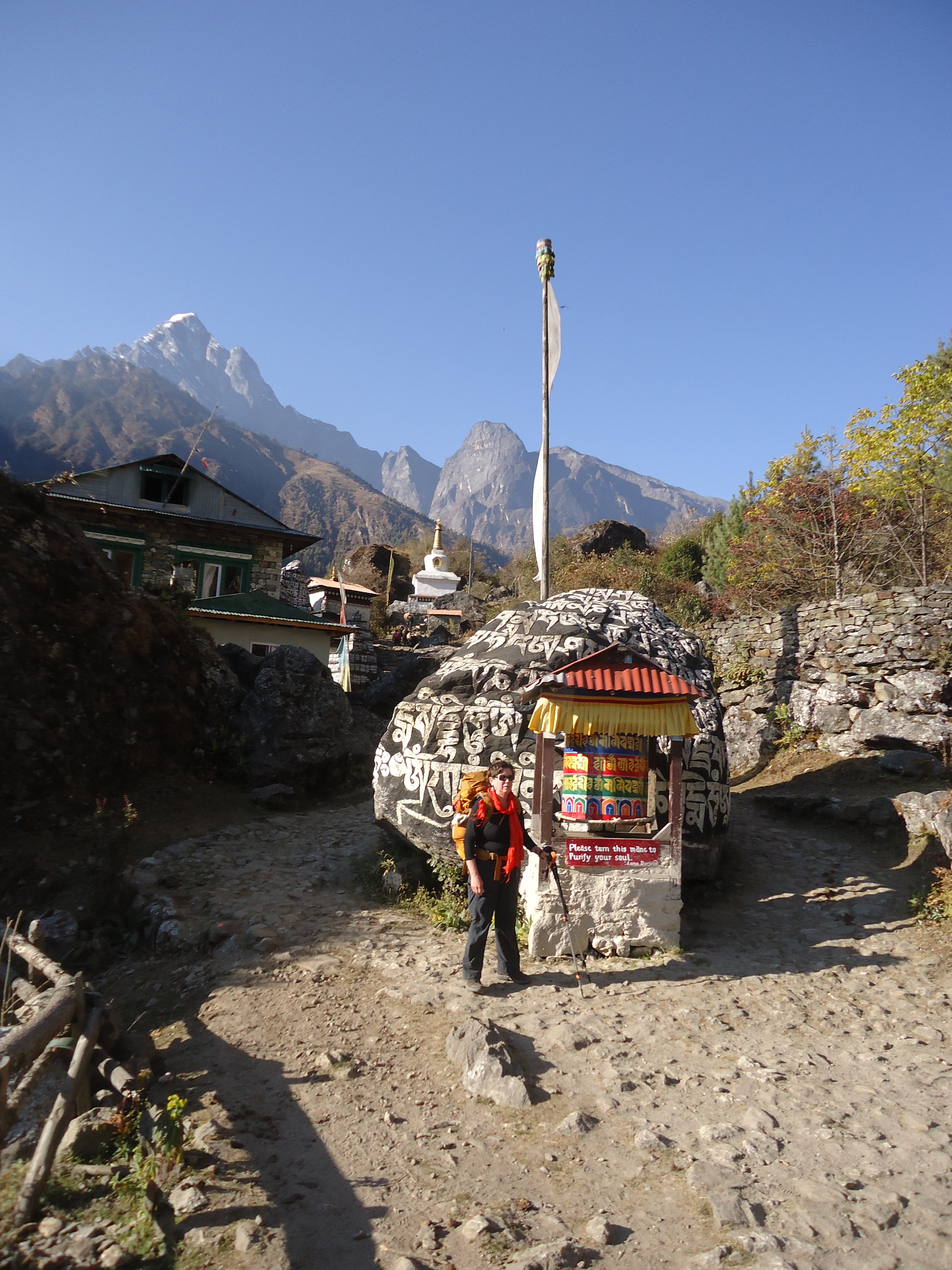 Prayer wheel at Ghat Everest Base Camp trek