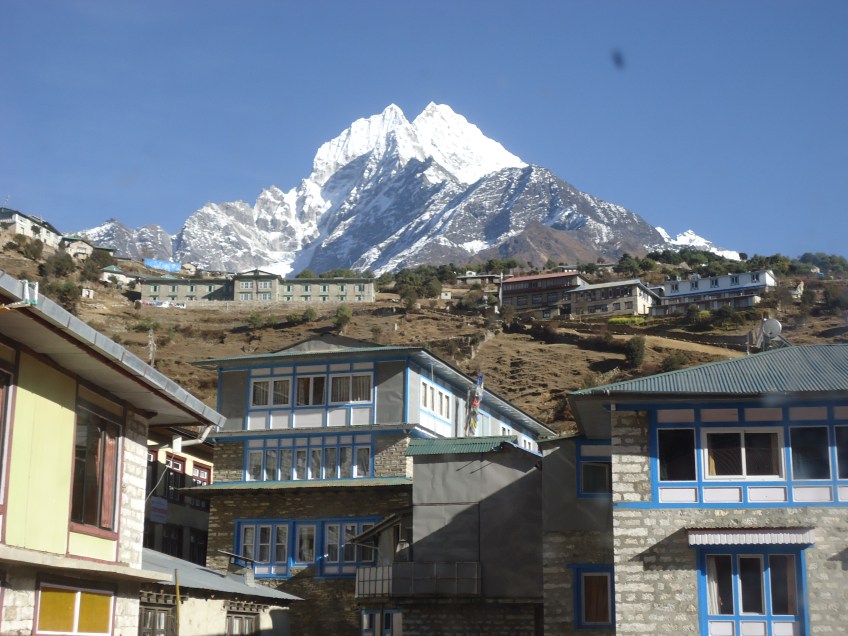 View from Lodge Room in Namche Bazaar Nepal