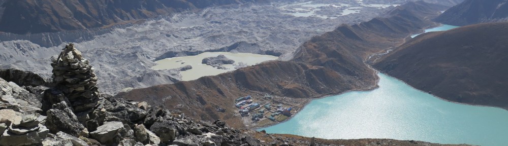 Lake Goyko and Ngozumba Glacier Everest region Nepal