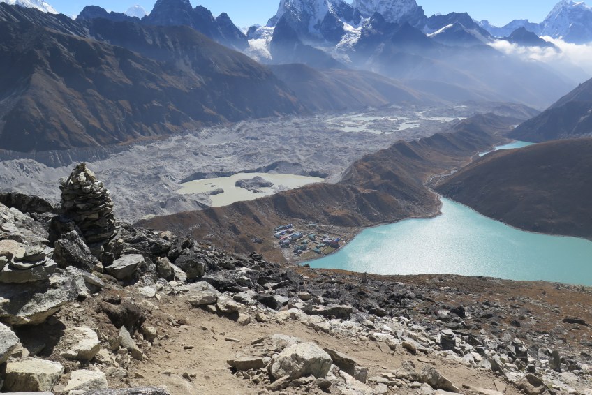 Lake Goyko and Ngozumba Glacier Everest region Nepal